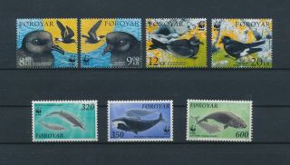 Lk79679 Faroe Islands Birds Whales Fish Sealife Fine Lot Mnh