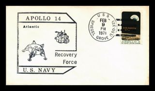 Dr Jim Stamps Us Apollo 14 Navy Recovery Space Event Cover Uss Spiegel Grove