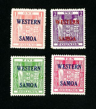 Samoa Stamps 216 - 19 Vf Og Lh Set Of 4 Scott Value $140.  00
