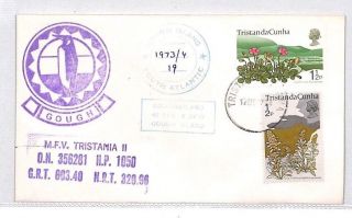 Bn282 1973/74 Tristan Da Chuna Gough Island Cover Pts