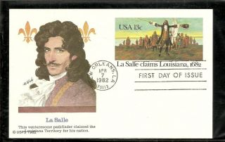 Us Sc Ux95 Lasalle Expedition Fdc.  Fleetwood Cachet.