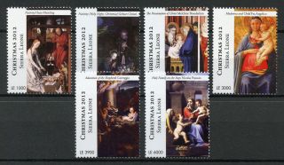Sierra Leone 2012 Mnh Christmas Nativity Hans Memling Poussin 6v Set Art Stamps