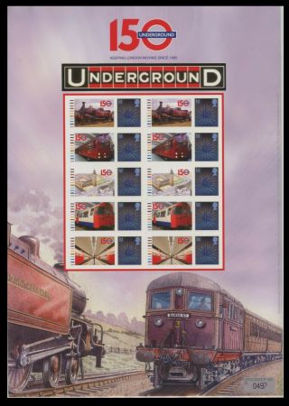 Bc - 397 - 2013 150th Anniv.  Of The Underground Business Smilers Sheet.