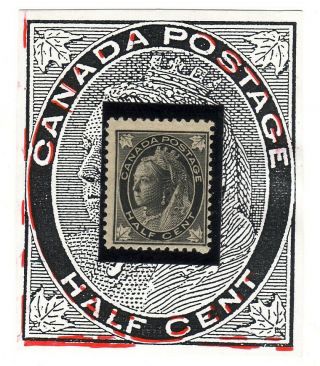 Canada,  Major Re - Entry Sc.  66 I,  1/2 Cent Vicky Maple Leaf,  Pos.  1r79,  Mh