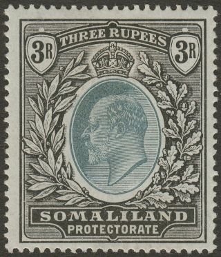 Somaliland Protectorate 1904 Kevii 3r Green And Black Sg43 Cat £70
