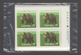Canada Set Of 1178imnh 16 X 76c Grizzly Bear,  Slater Paper