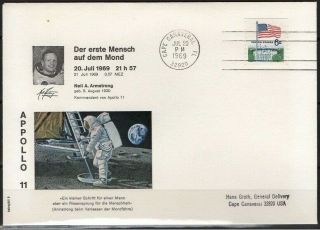 Us Space Cover 1969.  " Apollo 11 " 1st Man On The Moon.  Neil Armstrong.  Astrophil