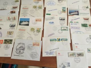 25 Special Fdc Covers All Carried By Boat Paqueboat