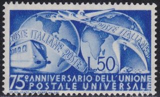 Italy 1949 75th Anniversary Of Upu L.  50 Mnh P21801
