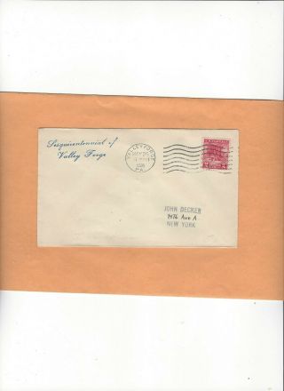 1928 Valley Forge 645 Valley Forge Postmark