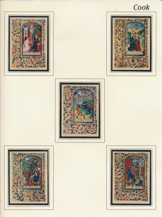 Xb71151 Cook Islands Religious Art Paintings Sheets Mnh