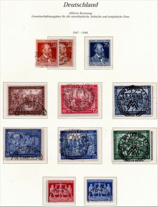 Germany - 1947 - 48 - Leipzig Messe Issues -