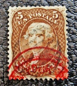 Nystamps Us Stamp 75 Red Cancel $535