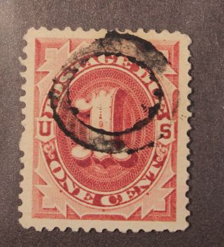 Scott J22 - 1 Cent Postage Due - - Stamp - Scv - $2.  00