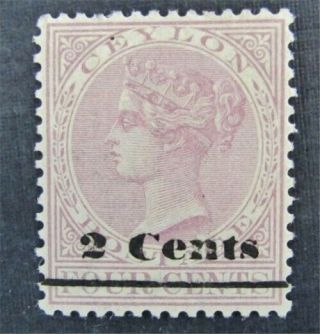 Nystamps British Ceylon Stamp 147 Og H $83