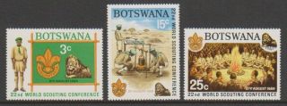 Botswana - 1969,  World Scout Conference,  Helsinki Set - Mnh - Sg 253/5