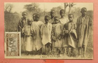 1926 French West Africa Senegal 88 On Dakar Postcard To Usa