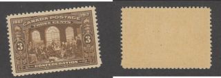 Mnh Canada 3 Cent Confederation Stamp 135 (lot 15733)