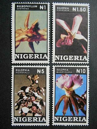 Nigeria 1993 Orchids Set Mnh Sg 664 - 7 Bulbophyllum Distans,  Eulophia Cristatta