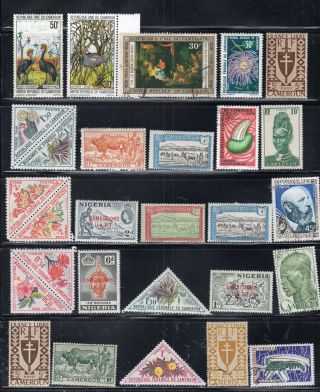 France Colonies Cameroon Cameroun Africa Stamps & Hinged Lot 53644