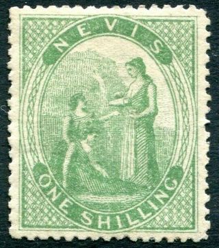 Nevis - 1878 1/ - Pale Green Sg 20 Average Mounted V31752