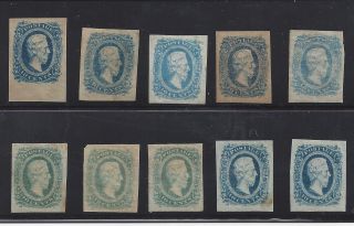 Csa 11 Group Of 10 Stamps