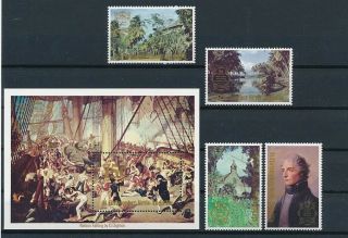 D279323 Paintings Art Nelson Mnh,  S/s St.  Christopher Nevis Anguilla