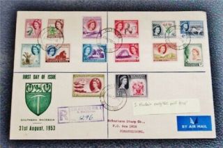 Nystamps British Southern Rhodesia Stamp Early Fdc Paid: $120