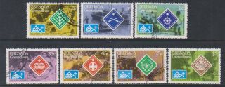 Grenada Grenadines - 1975,  World Scout Jamboree Set - Cto - Sg 84/90