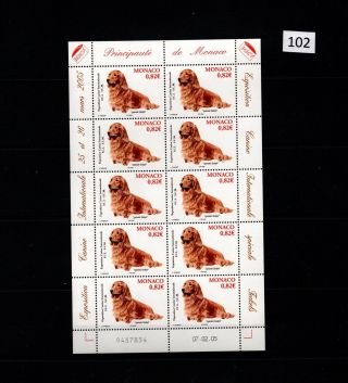 // Monaco - Mnh - Pets - Animals - Dogs - 2005 - Full Sheet