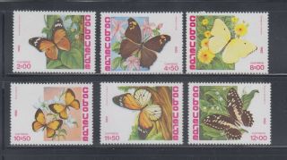 Cape Verde 1982 Butterflies Sc 457 - 462 Never Hinged