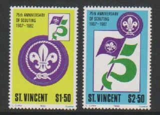 St Vincent - 1982,  Boy Scout Movement Set - Mnh - Sg 697/8