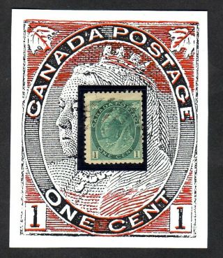 Canada,  Major Re - Entry Sc.  75i,  1 Cent Vicky Numeral.