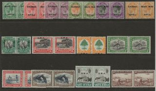 South West Africa Sel.  Of Mint1924/37 Sg 29/31,  33/35,  41,  61,  63,  74/76,  92 & 96