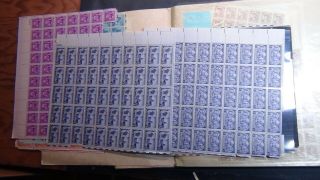 US Face stamp selection in 2 volume sheet files loaded w/ 1 - 4 cent 3