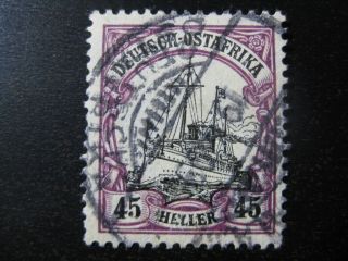 East Africa German Colony Mi.  36 Kaiser Yacht Stamp Cv $85.  00