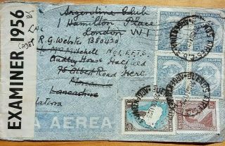Argentina 1941 Airmail Cover To Royal Air Force Cadet Censored In England