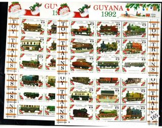 Guyana 1992 - Mnh - Locomotives - Trains