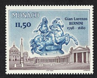 Monaco 400th Birth Anniversary Of Giovanni Lorenzo Bernini 1v Mnh Sg 2383