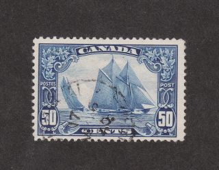 Canada 158 1929 50c Bluenose Light Cancel Retail $65 Stamp