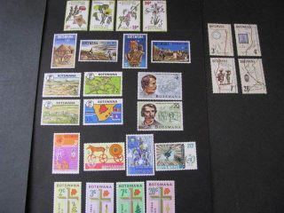 Botswana Stamp 7 Sets Never Hinged Lot