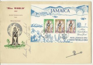 Jamaica 1963 Miss World - Signed Carole Joan Crawford