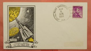 1958 Pioneer Ii Rocket Space Launch Port Canaveral Fl Goldcraft Cachet