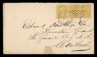 Dr Who 1891 Canada Quebec To Montreal Strip C136887