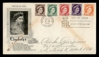 Dr Who 1954 Canada Queen Elizabeth Ii Coronation Fdc C136673