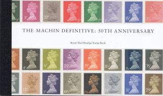 Gb 2017 50th Anniversary Of Machin Definitive Prestige Booklet Sg.  No.  Dy21