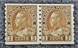 Nystamps Canada Stamp 129 Og H $60 Pair