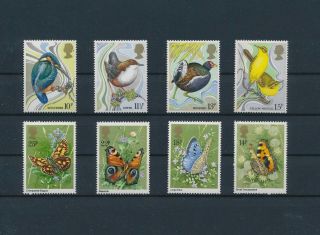 Lk67885 Great Britain Birds & Butterflies Animals Fine Lot Mnh