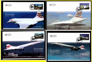 Maldives Concorde " Queen Of The Skies " Covers X 4.  Pmkd.  92
