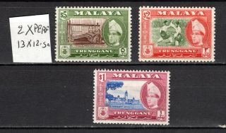 Malaya Malaysia Straits Settlements 1957 Trengganu Selection Mnh Stamps